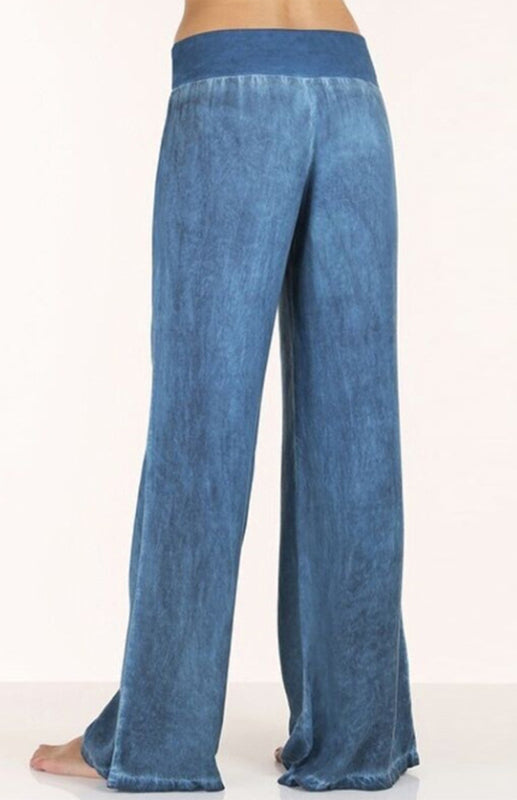 Women’s Thin Denim Wide-Legged Pants Pants