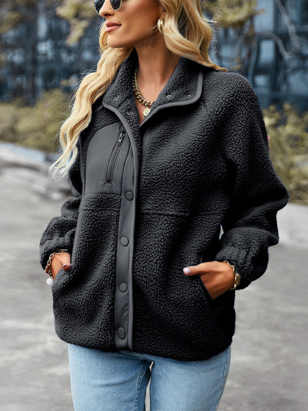 Women's Zipper Long -Sleeved Wild Leisure Jacket - Closther