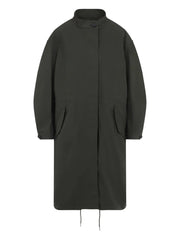 Givenchy Women Cotton Parka With Givenchy Stamp Print