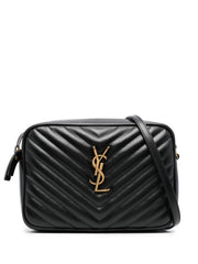 Saint Laurent Women Quilted Leather Lou Camera Bag