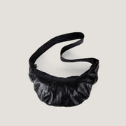Wide shoulder strap soft leather croissant bag for women, simple and versatile shoulder Crossbody bag, small shoulder bag for women