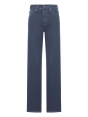 Miu Miu Women Embroidered-Logo Flock Jeans