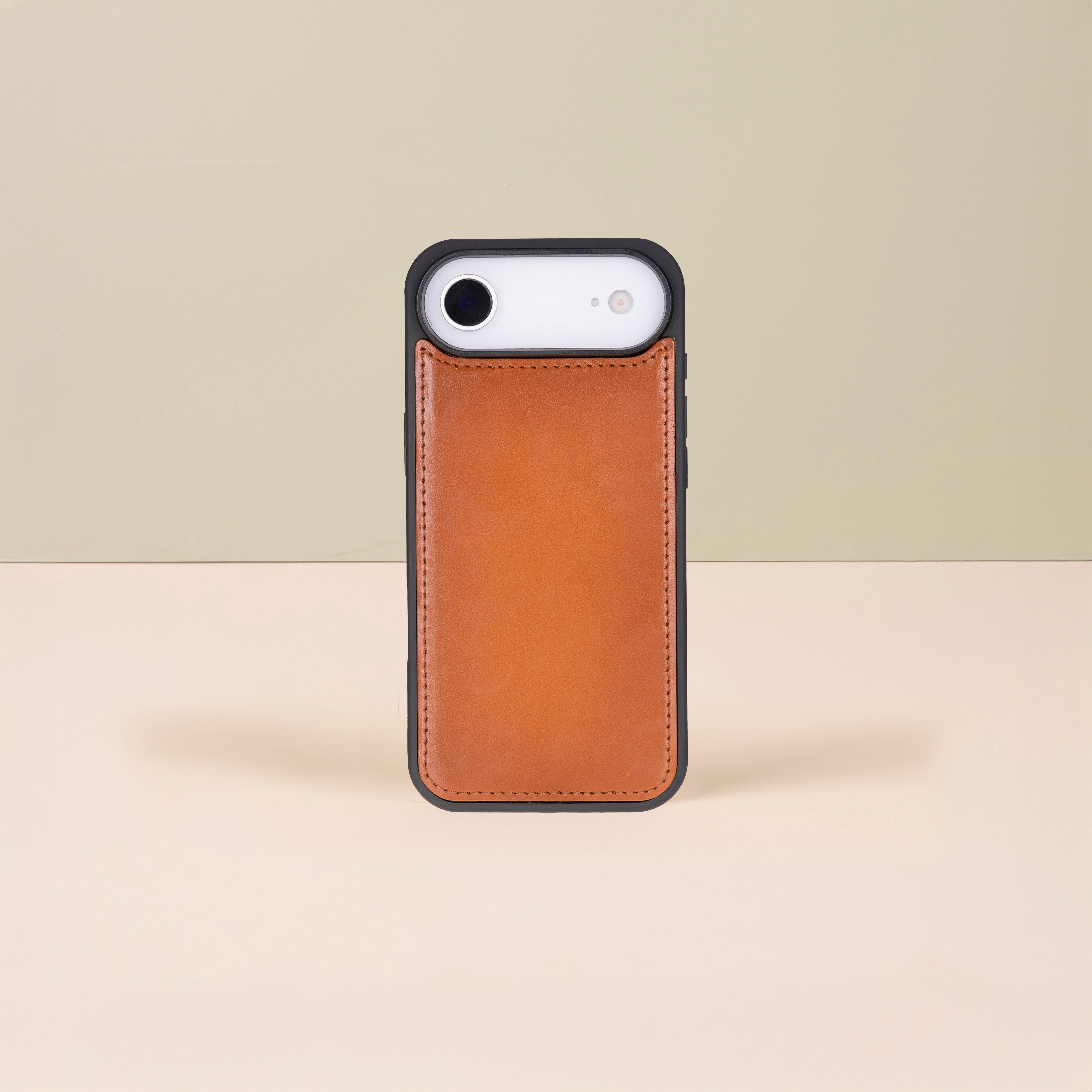 Premium Leather iPhone Air Wallet Case – Rustic Brown - Austin