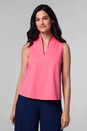 Women's Cape Coral Stand Collar Blouse | Sunkist Coral
