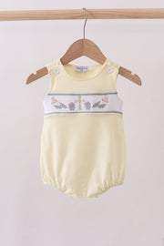 Yellow cross sheep embroidery bubble