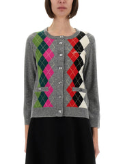 Ganni Women Jacquard Cashmere Cardigan