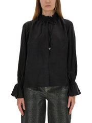 Ganni Women Fluid Cupro Shirt