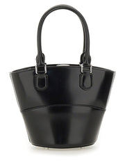 Self-Portrait Women Leather Tote Bag With Charm