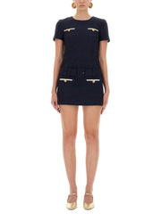 Self-Portrait Women Mini Boucle Dress