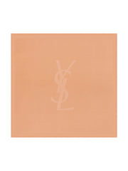 Saint Laurent Women Cassandre Square Scarf In Semi-Sheer Silk Charmeuse