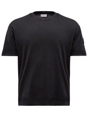 Moncler Men Silk & Cotton Knit T-Shirt