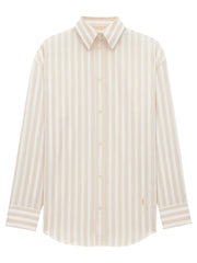 Saint Laurent Women Striped Cotton Cassandre Shirt