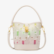 Fashion casual bucket bag, simple handbag, small tote bag, versatile commuter shoulder Crossbody bag