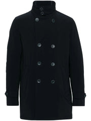 Herno Men Double-Breasted Nylon Down Jacket