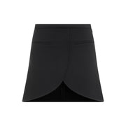 Courreges Ellipse Twill Mini Skirt Women