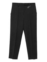 Prada Women Safety-Pin Detail Wool Trousers