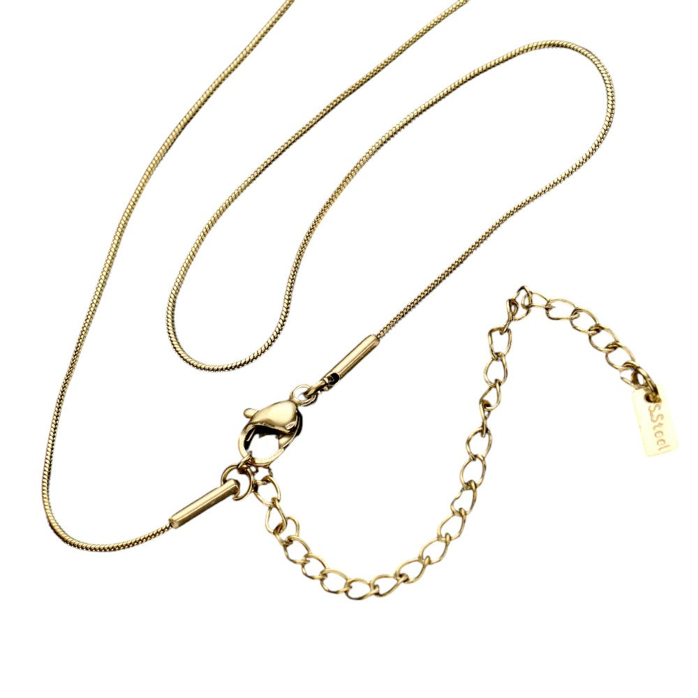 16 INCH, 1mm Stainless Steel Metal Chain Necklace