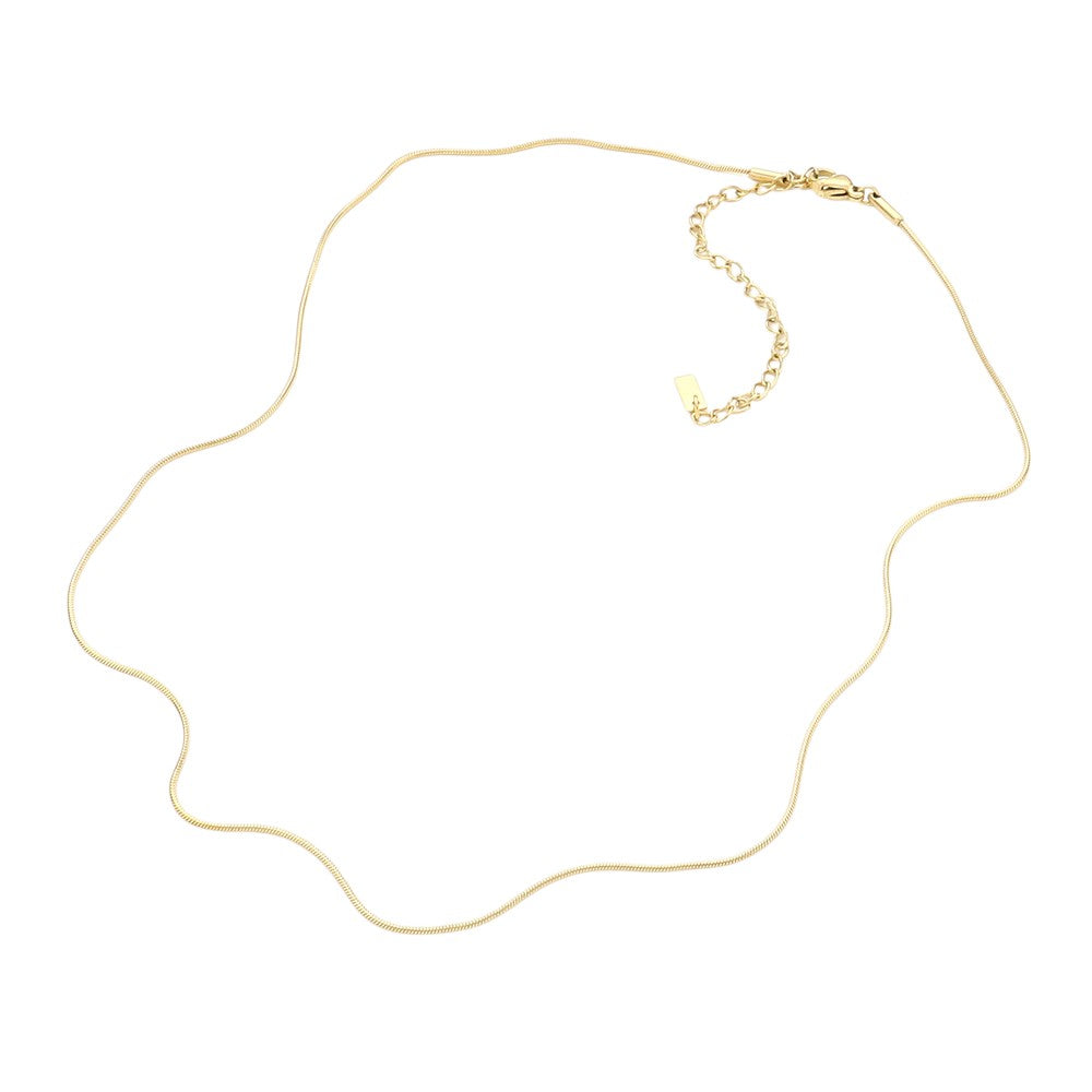 16 INCH, 1mm Stainless Steel Metal Chain Necklace