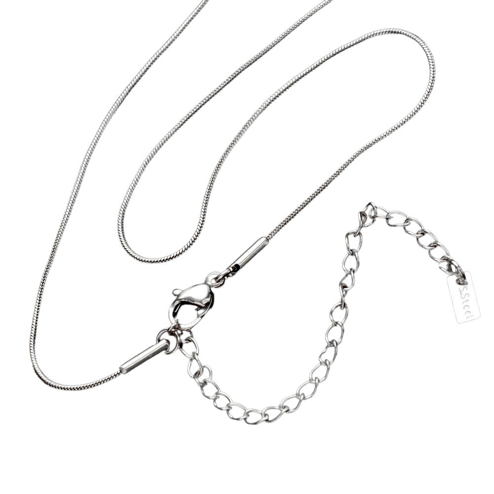 16 INCH, 1mm Stainless Steel Metal Chain Necklace