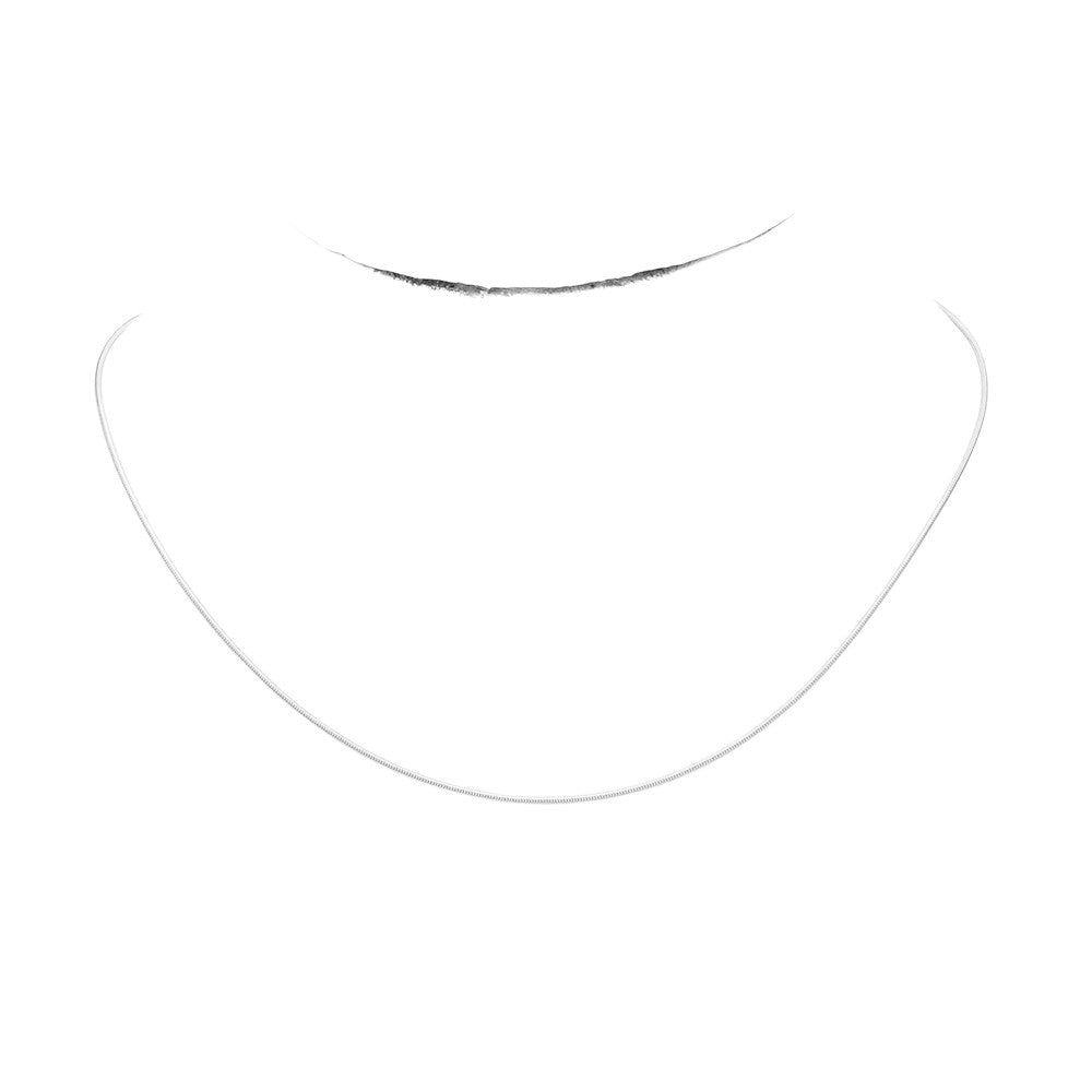 16 INCH, 1mm Stainless Steel Metal Chain Necklace