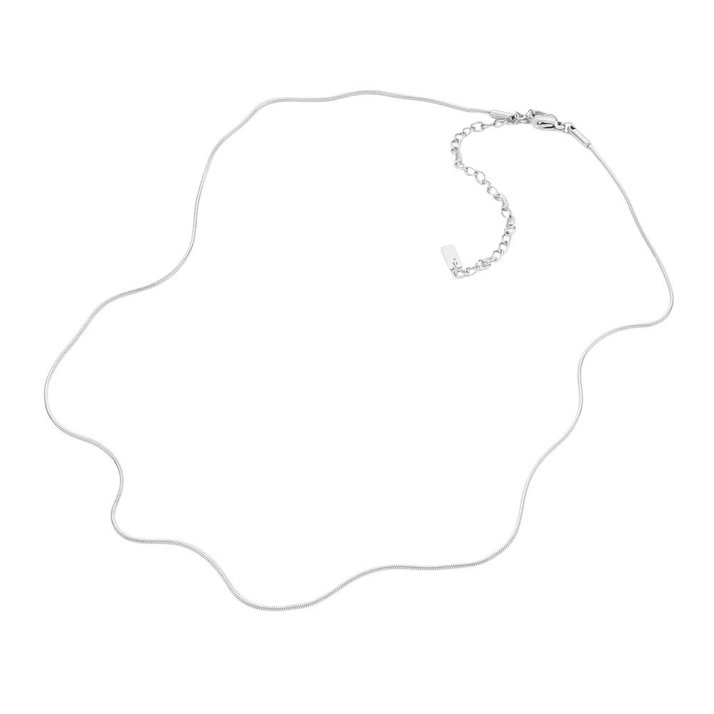 16 INCH, 1mm Stainless Steel Metal Chain Necklace