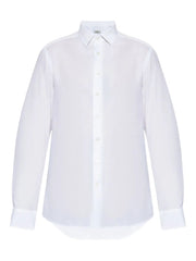Etro Men Cotton Jacquard Shirt With Gecko Motif