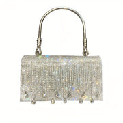 Rhinestone Designer Chain Bag Chic Star Diamond Party Evening Bag Clutch Bag for Women Luxury Hollow Female Purses