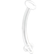 16G Bioplast Curved Belly Retainer 3/8