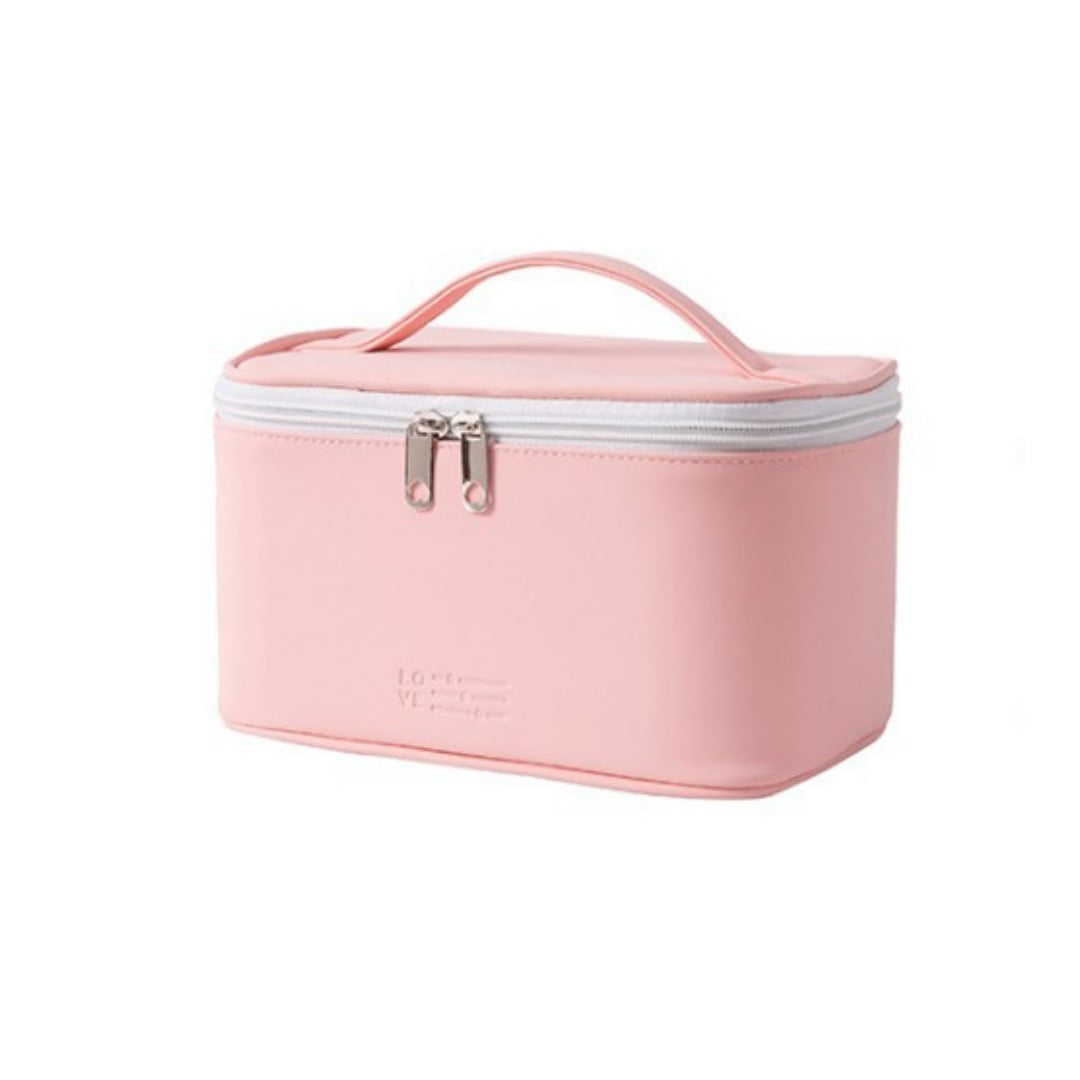 Capacity waterproof cosmetic bag, PU multi-functional cosmetic storage bag, cosmetic bag lightweight, makeup bag organizer,