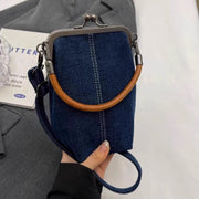 Clip bag, Denim bag, Mobile phone bag Crossbody bag, phone purse crossbody bag