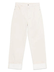 Bottega Veneta Women Back Print Straight Leg Jeans
