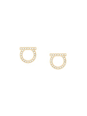 Ferragamo Women Gancini Crystals Earrings - L