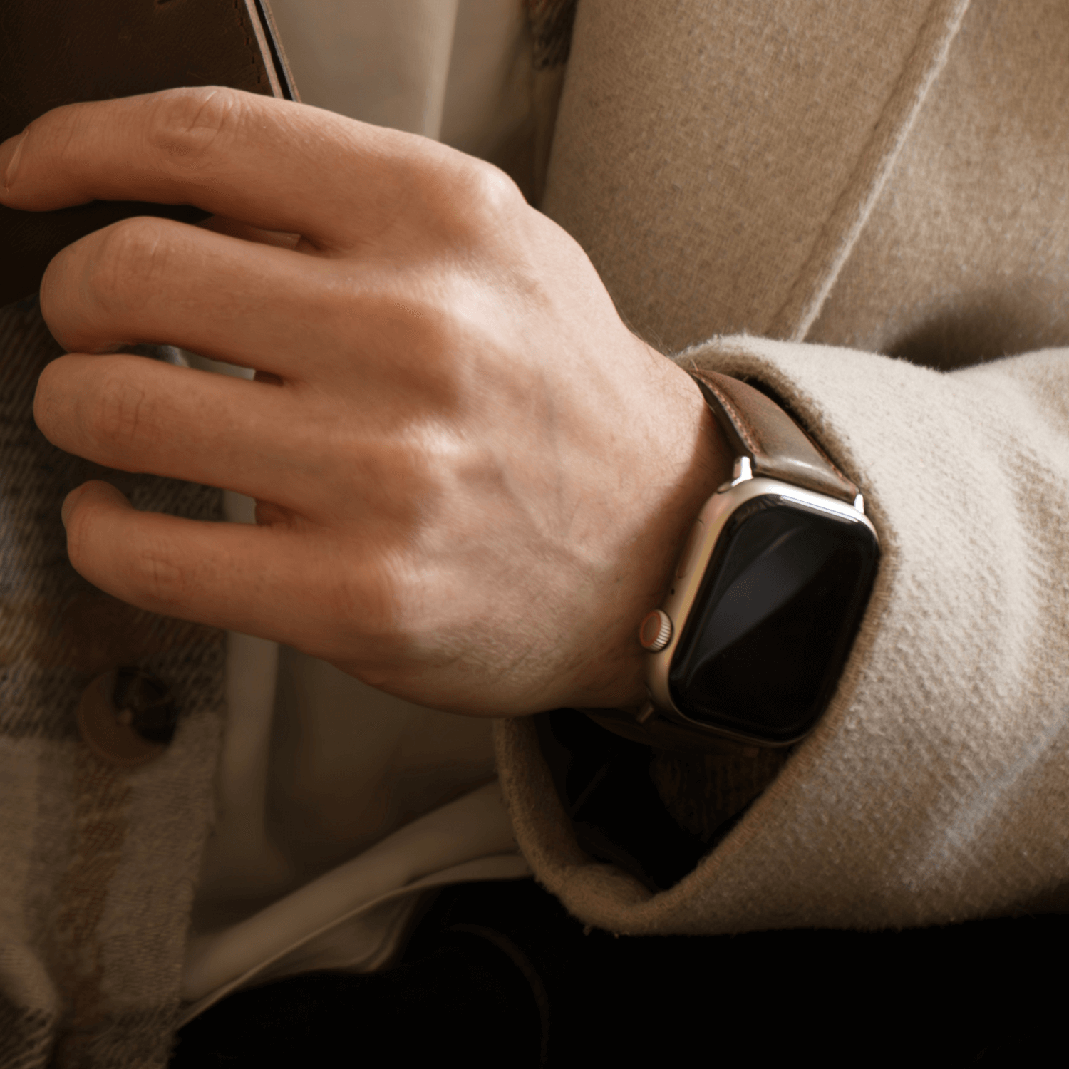 Luxury Double Wrap Pink Leather Apple Watch Band - San Diego