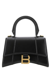 Balenciaga Women Black Leather Xs Hourglass Handbag