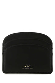A.P.C. Women Black Leather Card Holder