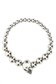 Alexander Mcqueen Men Silver Metal Bracelet