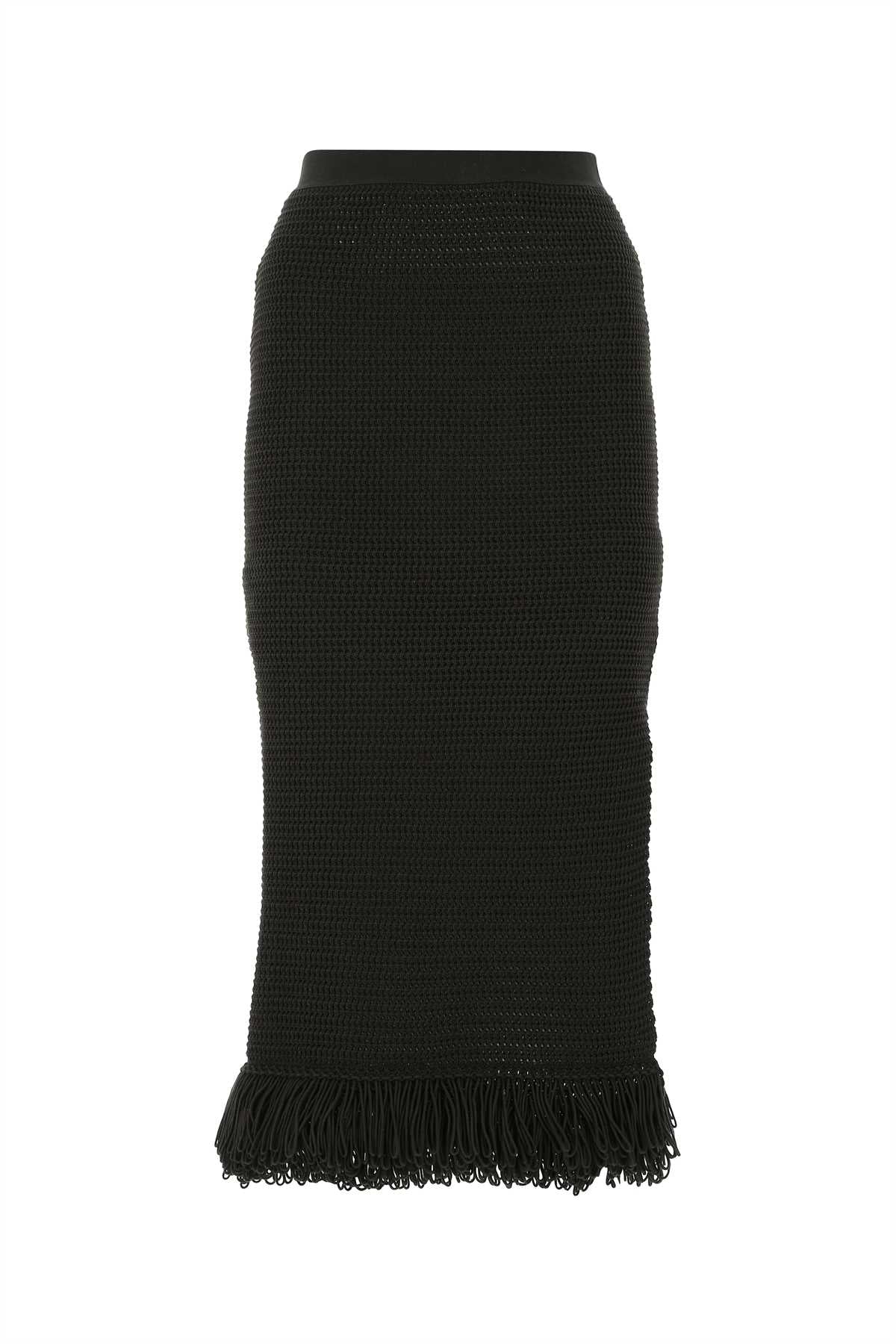 Bottega Veneta Women Dark Brown Cotton Skirt