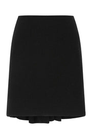 Bottega Veneta Women Black Wool Blend Skirt