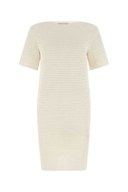 Bottega Veneta Women Ivory Crochet Dress