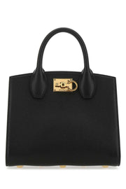 Salvatore Ferragamo Women Black Leather The Studio Handbag