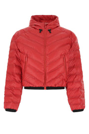 Prada Women Red Polyurethane Blend Padded Jacket