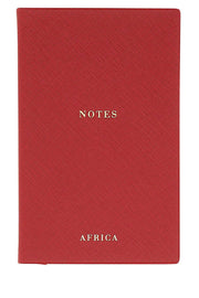 Prada Unisex Red Leather Africa Notebook