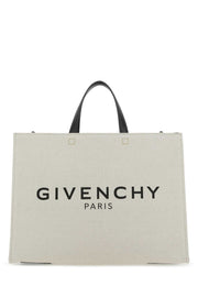 Givenchy Women Ivory Canvas Medium G Shopping Bag