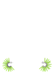 Bottega Veneta Women Acid Green 925 Silver Cone Earrings