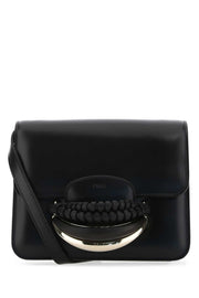 Chloe Women Black Leather Kattie Clutch