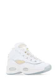 Maison Margiela Unisex White Leather Project 0 Tq Memory Of Sneakers