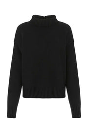 Jil Sander Women Black Cashmere Blend Oversize Sweater