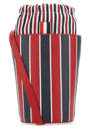 Thom Browne Women Printed Leather Mini Bucket Bag