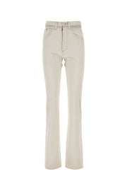 Maison Margiela Women Chalk Denim Jeans