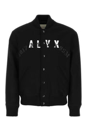 Alyx Men Black Wool Blend Bomber Jacket